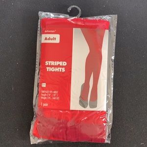 Striped tights for adult